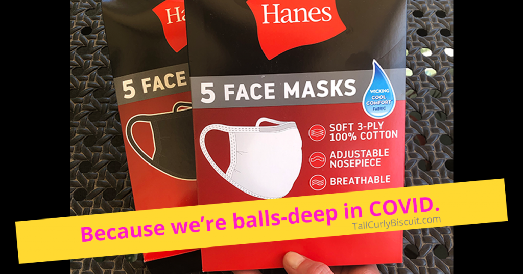 Hanes face mask underwear